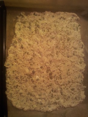 Zo zien de crackers eruit voor ze de oven ingaan...