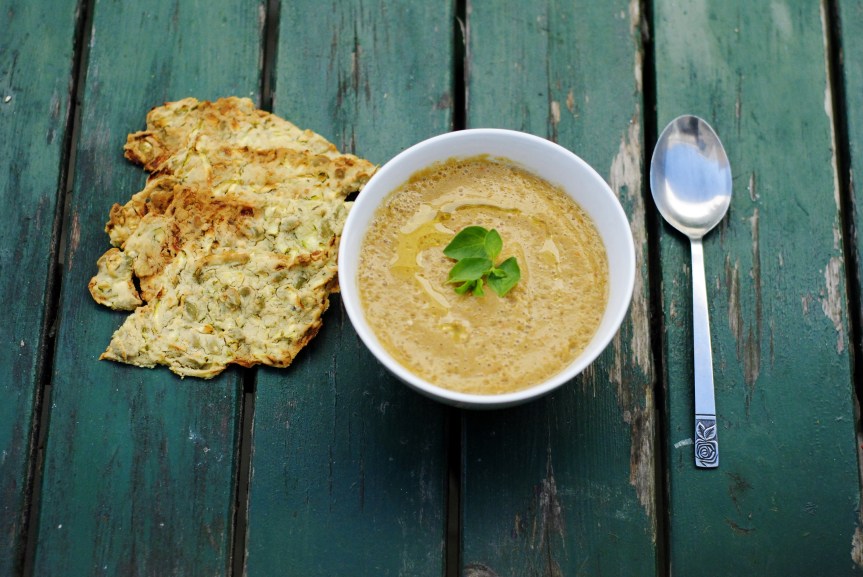 Courgette Gazpacho met Courgette&nbsp;Crackers